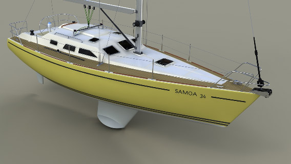 boat plans Samoa 34