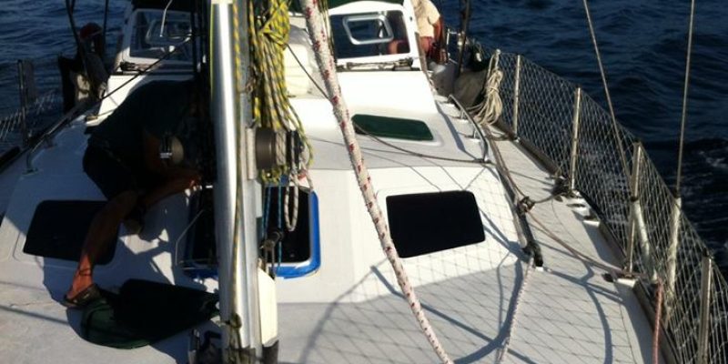 strong and seaworthy cruising yacht